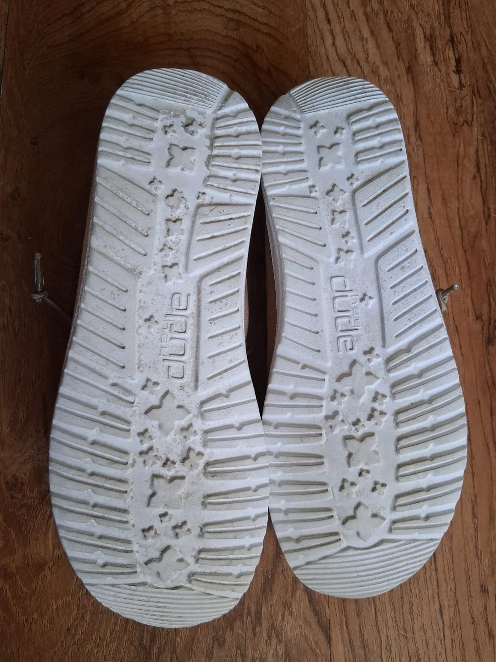 Hey Dude Kids Tan Canvas Slip-On Moccasins